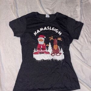 Women’s Christmas Namasleigh Shirt Size Medium